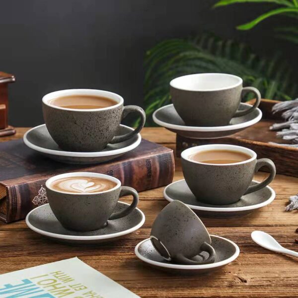 taza de cafe de ceramica estilo americano