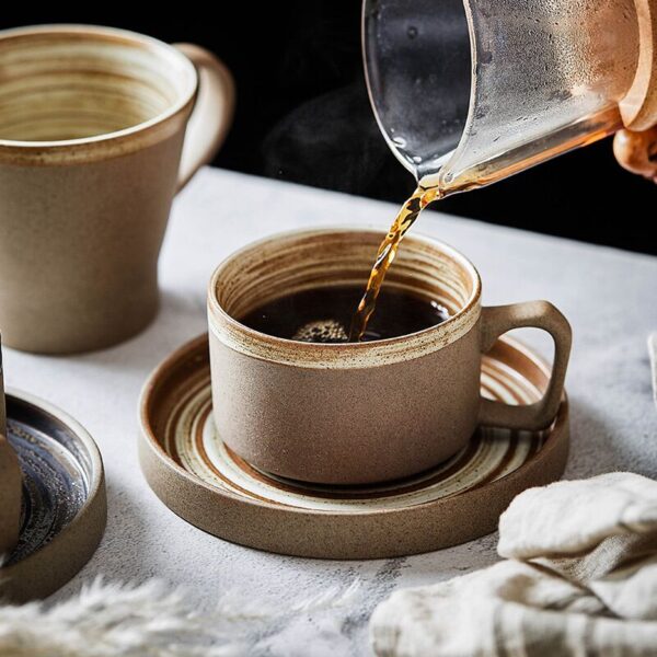 taza de cafe de porcelana